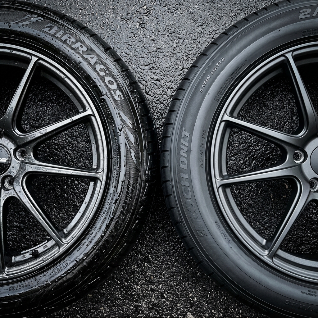 Pretinho para Pneus: Gel, Spray ou Cera? Qual o Melhor Acabamento? - Guia completo de detailing automotivo